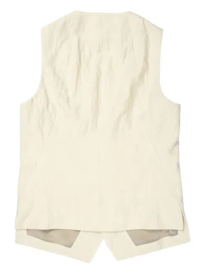Devoa Cotton Waistcoat In Neutrals