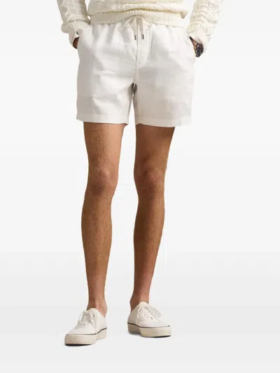 Polo Ralph Lauren Short En Velours Côtelé In White