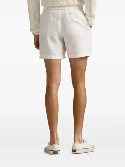 Polo Ralph Lauren Short En Velours Côtelé In White