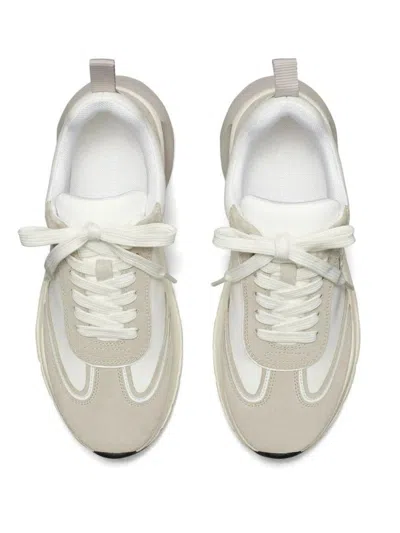 Tory Burch Multicolor Fabric And Suede Good Luck Sneakers In White
