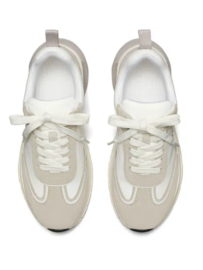 Tory Burch Multicolor Fabric And Suede Good Luck Sneakers In White