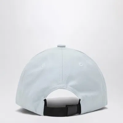 Stone Island Compass-embroidered Cap In Light Blue