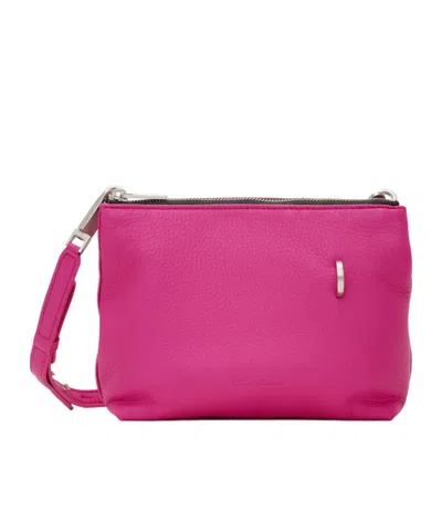 Rick Owens Adri D-loop Detail Leather Crossbody Bag In Rose Pink