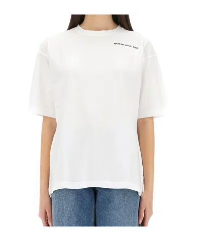 Aspesi Heart Sing T Shirt In White