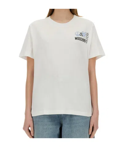 Moschino T-shirt With Print In White