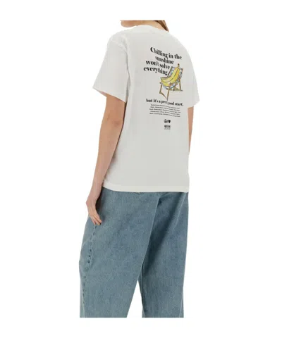 Moschino T-shirt With Print In White