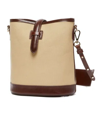 Weekend Max Mara Vasaio Coloniale Bucket Bag In Nude