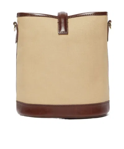 Weekend Max Mara Vasaio Coloniale Bucket Bag In Nude