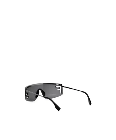 Fendi Sport Rectangular Sunglasses In Gray
