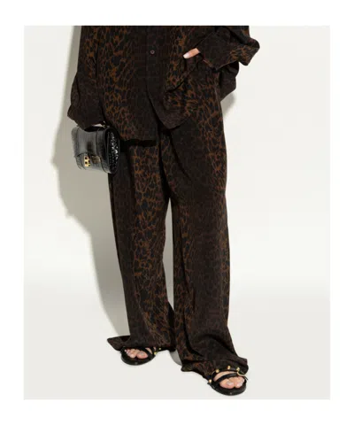 Balenciaga City Nappa Leather Slippers In Black