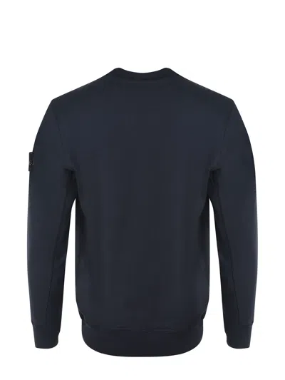 Stone Island Lightweight Wool Crew Neck Pullover In Black