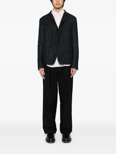 Forme D'expression Stand Up-collar Jacket In Black