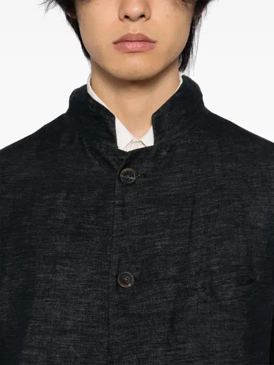 Forme D'expression Stand Up-collar Jacket In Black