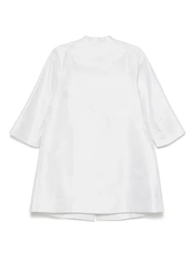 Shiatzy Chen Jacquard Coat In White