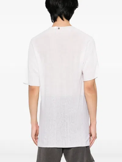 Label Under Construction Cotton T-shirt In White