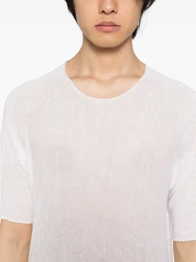 Label Under Construction Cotton T-shirt In White