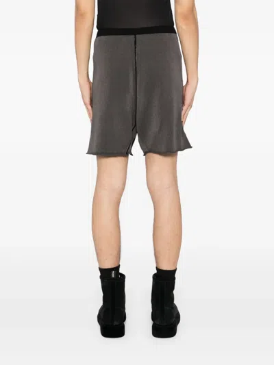 Label Under Construction Cotton Shorts In Black