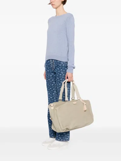 Agnès B. Canvas Tote Bag In Neutrals