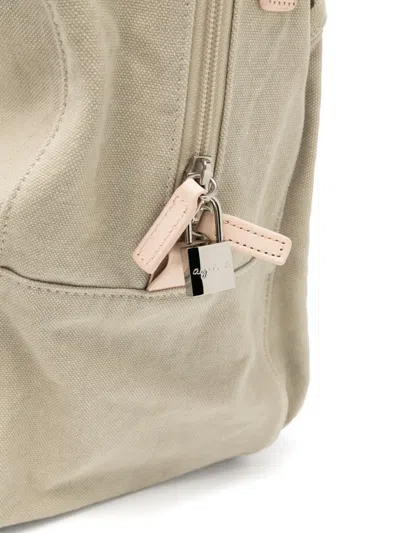 Agnès B. Canvas Tote Bag In Neutrals