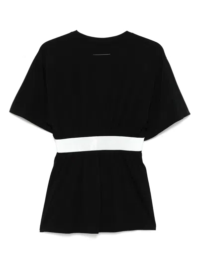 Mm6 Maison Margiela Mm6 By Maison Margiela 'taped' T-shirt In Black