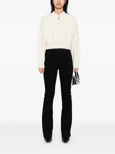 Frame Le Crop Mini Bootcut Jeans In Black