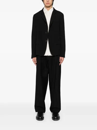Forme D'expression Stand Up-collar Jacket In Black