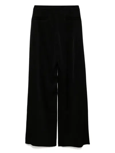 Shiatzy Chen High-waisted Button-detailed Trousers In Black