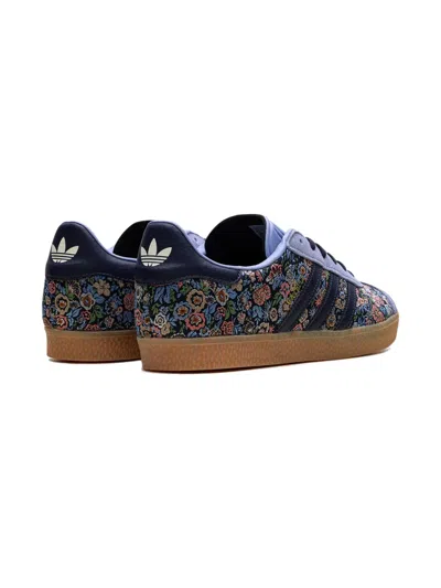 Adidas Originals X Liberty London Gazelle "floral Embroidery" Sneakers In Blue