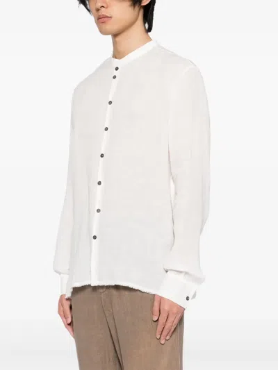 Label Under Construction Linen Shirt In White