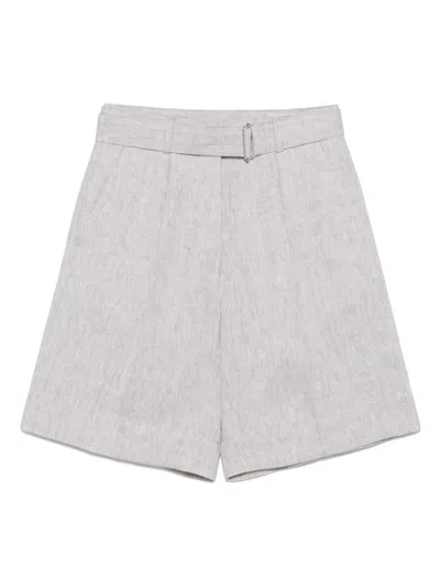 Officine Generale Officine Générale Dalva Short Natural Linen In Neutrals