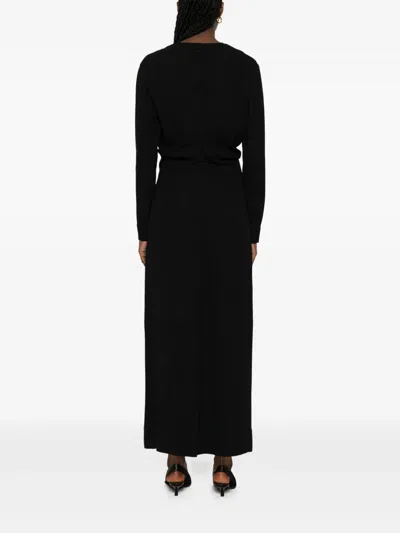 Totême Slouch-waist Maxi Dress In Black