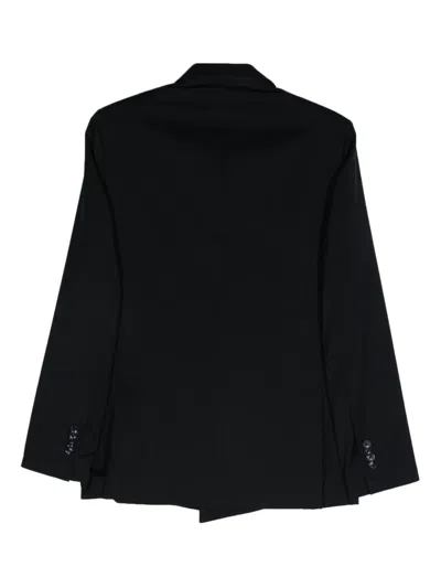 Ungaro Double-breasted Wool Suit In Blue