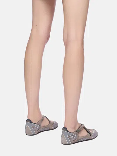 Attico Floor 01 Flat Ballerina In Gray