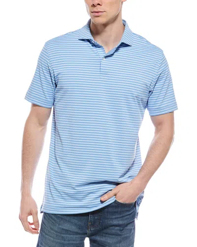 Peter Millar Bridge Performance Jersey Polo Shirt In Blue