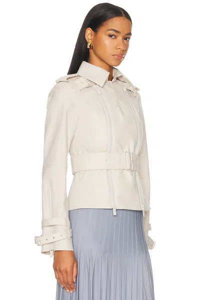 Burberry Bonded Cotton Trench Jacket In Sail