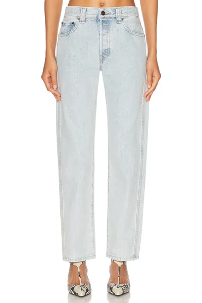 Khaite Callum Mid-rise Straight-leg Jeans In Shelburne