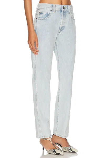 Khaite Callum Mid-rise Straight-leg Jeans In Shelburne