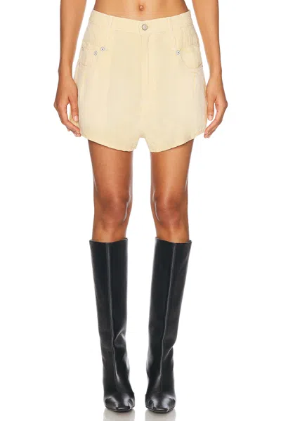 R13 Double Loop Venti Short In Maize Linen Chambray