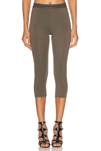 Tom Ford Modal Signature Yoga Pant In Military