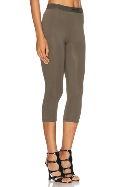 Tom Ford Modal Signature Yoga Pant In Military