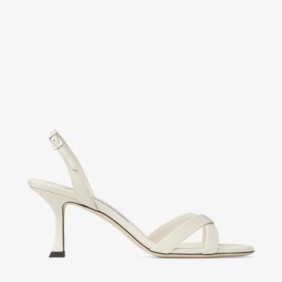 Jimmy Choo Off-white Elsy 70 Heeled Sandals In Neutral