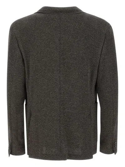 Manuel Ritz Wool-blend Blazer In Brown