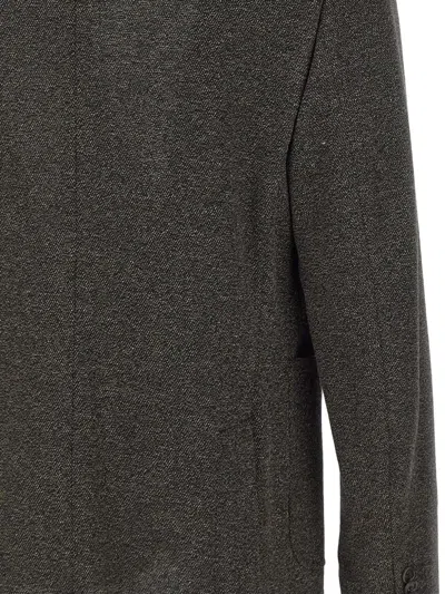 Manuel Ritz Wool-blend Blazer In Brown