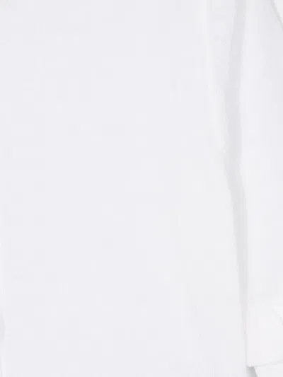 Simonetta Ruffle Sleeve Blouse In White