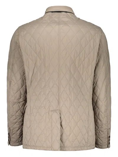Moorer Quilted Jacket In Neutrals