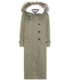 VALENTINO Fur-trimmed shearling-lined parka