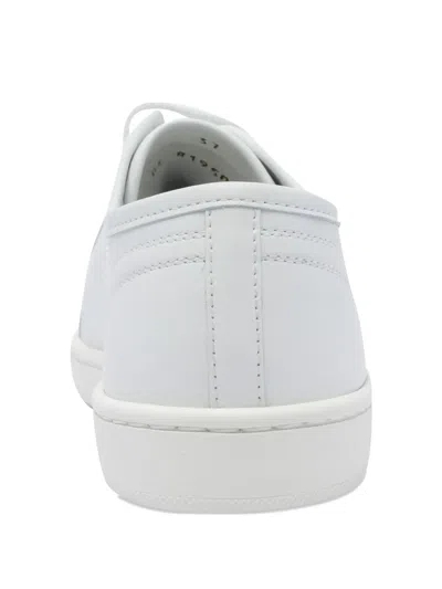 Saint Laurent Gym Leather Low-top Sneakers In White