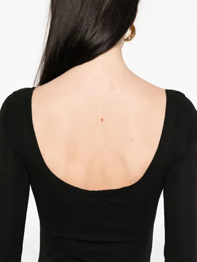 Aya Muse Maxikleid Mit U-ausschnitt In Black