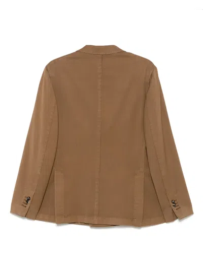 Dell'oglio Wool Blazer In Brown