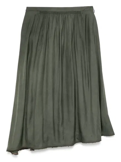 Ziggy Chen Patchwork Skirt In Grey